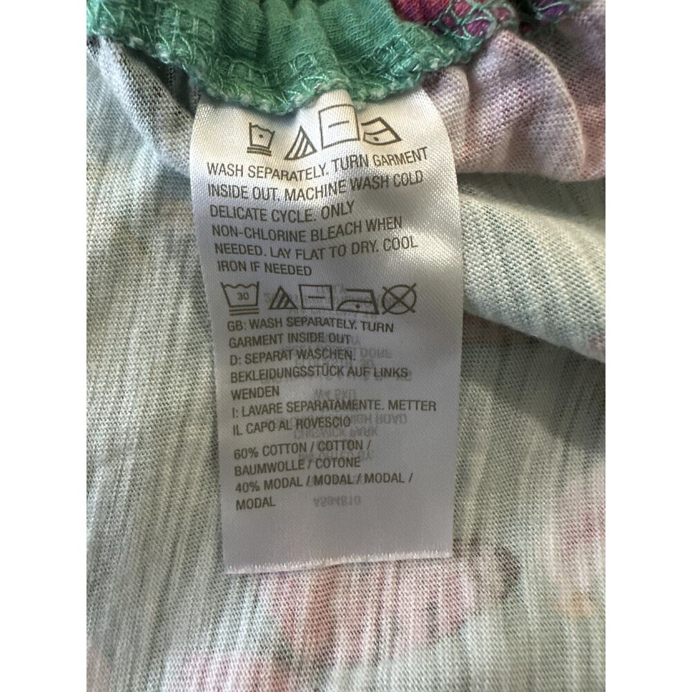 ✨2/$20 Belle Kim Gravel Slub Knit Side Ruched Top Full Bloom Floral Plus Size 4X - Picture 12 of 15